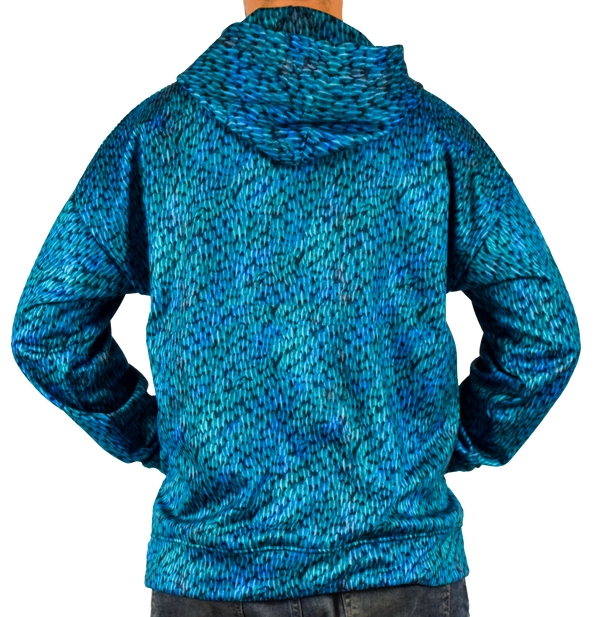 Shark Allies Shark Skin Pullover Hoodie by Leeward Look